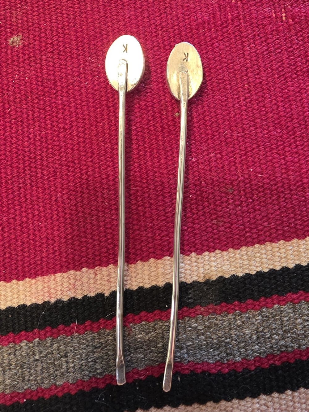 White Buffalo Artisan Made Hair Pins (2) - Picture 2 of 8